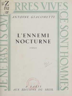 cover image of L'ennemi nocturne